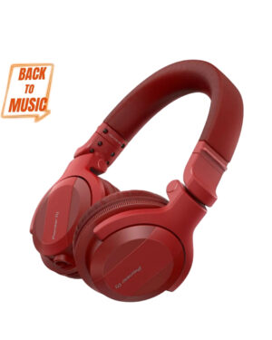 Pioneer DJ HDJ-CUE1BT On-ear Bluetooth DJ Headphone - Red