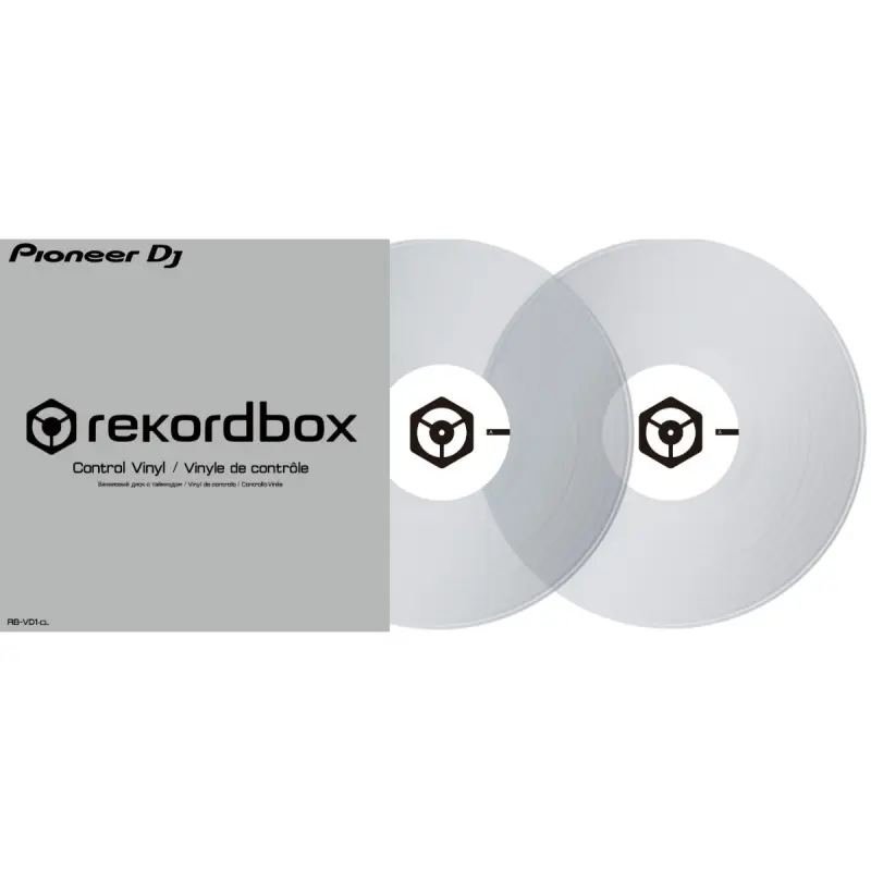 Pioneer DJ Rekordbox Control Vinyl Transparent - RB-VD1-CL/WL (Pair) - Image 2