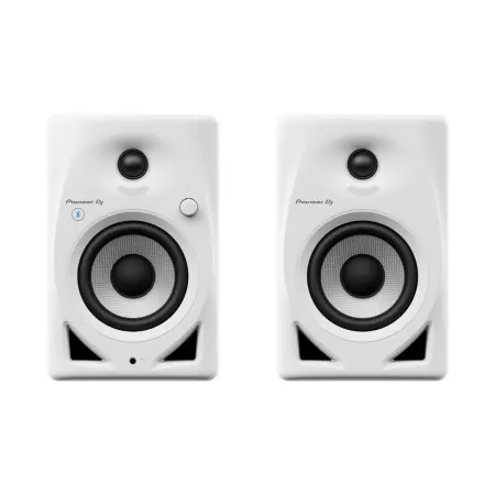 Pioneer DJ DM-40D-BT 4-inch Desktop Active Monitor Speaker with Bluetooth-White
