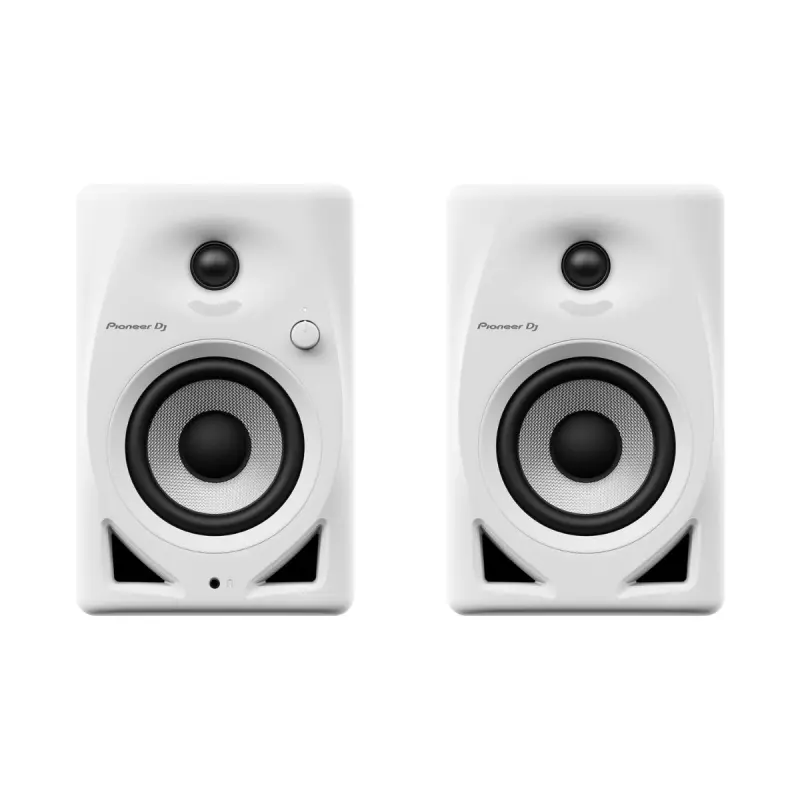 Pioneer DJ DM-40D 4-inch Desktop Active Monitor Speaker-White