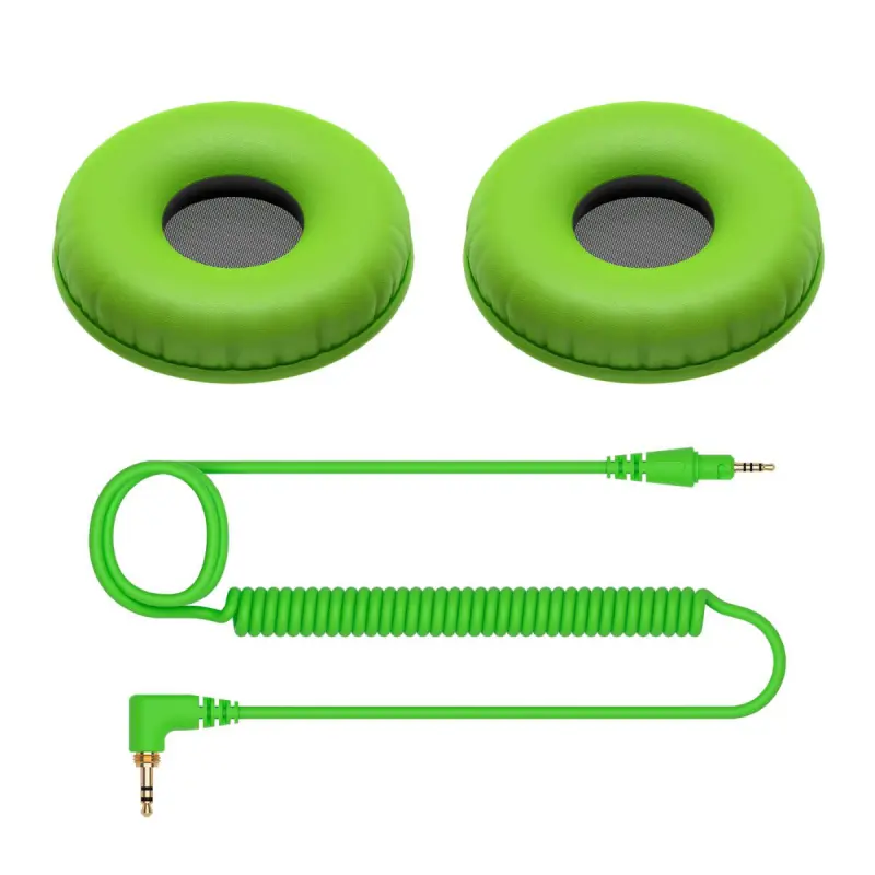 Pioneer DJ HC-CP08-G Cable & Ear Pads - Green