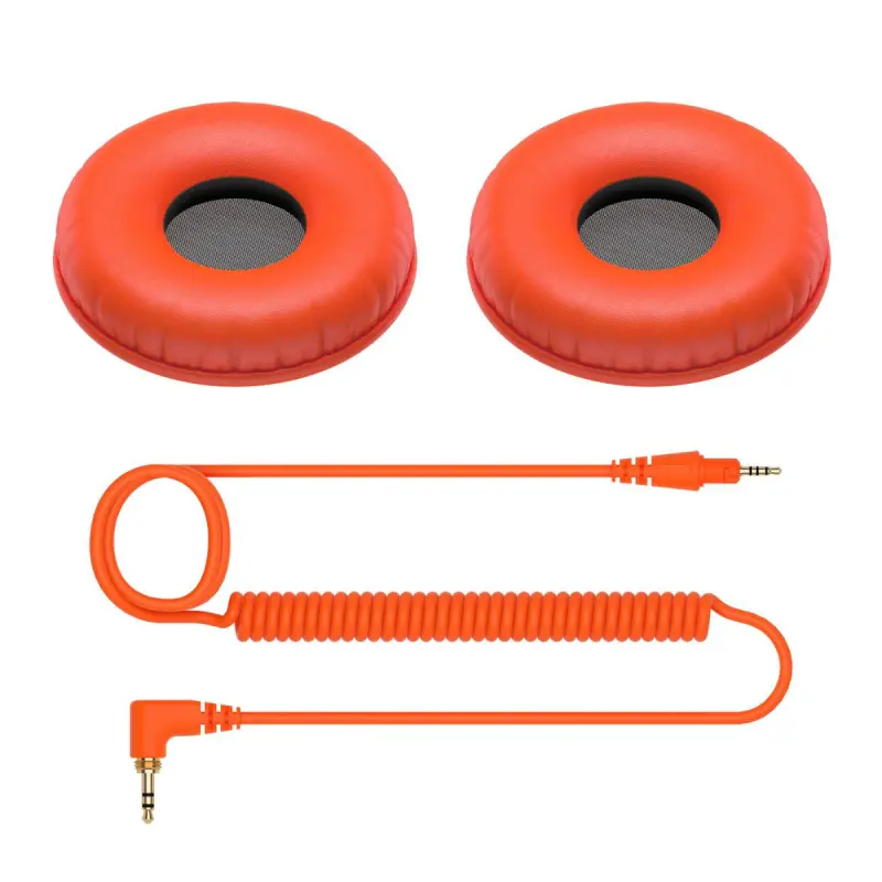 Pioneer DJ HC-CP08-M Cable & Ear Pads - Orange