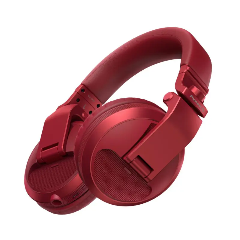 Pioneer DJ HDJ-X5BT Over-Ear DJ Headphones with Bluetooth-Red