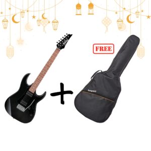 Ibanez GRX20Z Electric Guitar - Black with Free Bespeco BAG5EG