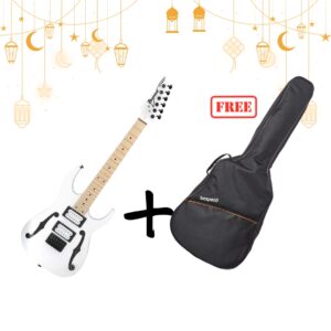 Ibanez PGMM31 Electric Guitar White with Free Bespeco BAG5EG
