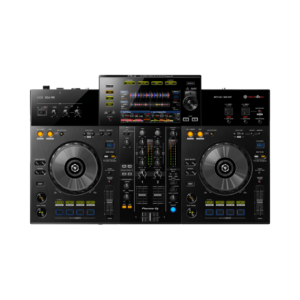 Pioneer DJ XDJ-RR all-in-one DJ system designed for use with Rekordbox, featuring a sleek interface and multiple controls.