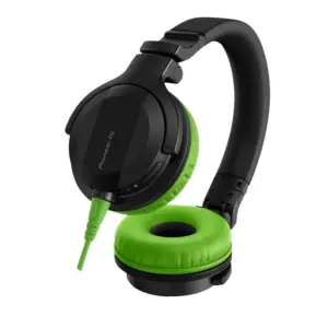 Pioneer DJ HDJ-CUE1 - Black + Green Color HC Bundle