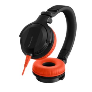 Pioneer DJ HDJ-CUE1 - Black + Orange Color HC Bundle