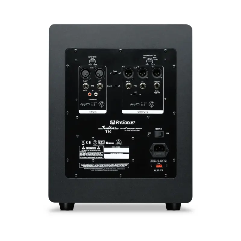 PreSonus Temblor T10 10 inch Powered Studio Subwoofer - Image 2