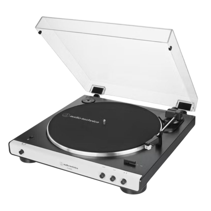 Audio-Technica AT-LP60XBT Stereo Turntable with Bluetooth (White) - Image 2