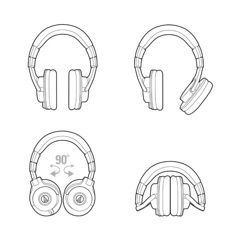 Audio-Technica ATH-M40x Closed-back Studio Monitoring Headphones - Image 7
