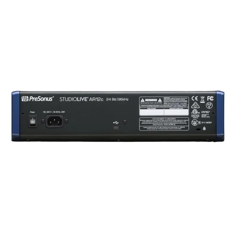 PreSonus StudioLive AR12c Mixer and Audio Interface with Effects - Image 2