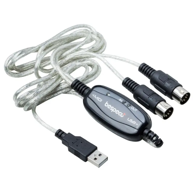 Bespeco BMUSB100 Midi to USB Adapter