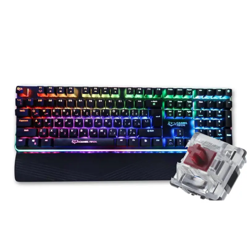 Camel Tech Sahara Keyboard/Red Switch - Black