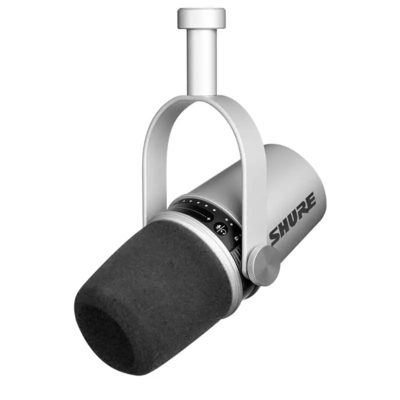 Shure MV7 USB Podcast Microphone - Silver