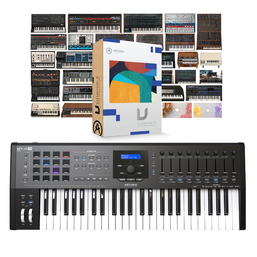 Arturia KeyLab 49 MkII 49-key Controller - Black + Arturia V Collection ...