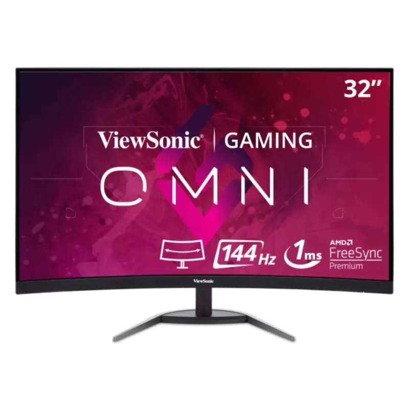 ViewSonic - VX3268-2KPC-MHD(Gaming High end) - 32” 144Hz QHD Curved Gaming Monitor
