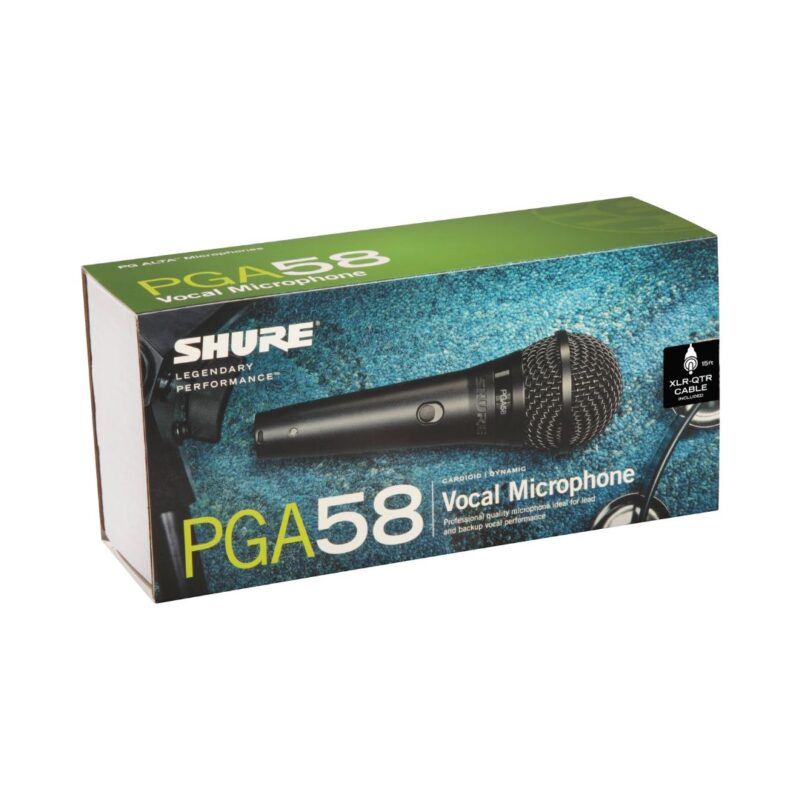 Shure PGA58-QTR Dynamic Vocal Microphone with 1/4" to XLR Cable - Image 4