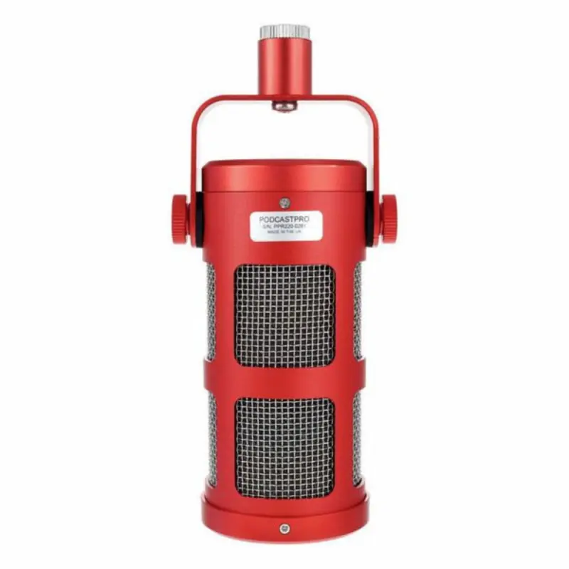Sontronics PODCAST PRO Supercardioid Dynamic Broadcast Microphone (Red)
