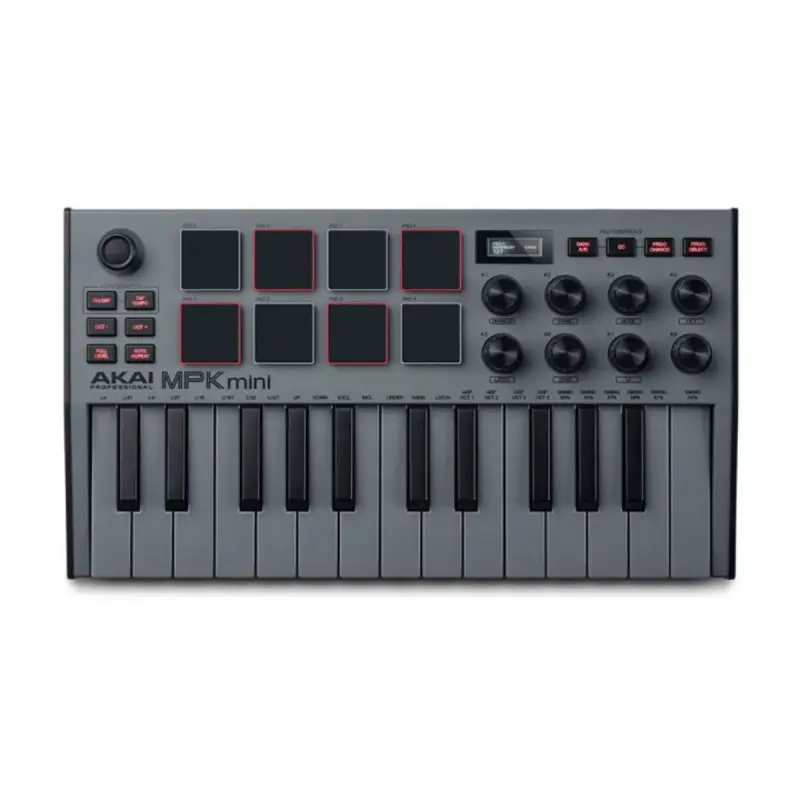 Akai Professional MPK Mini MK3 25-Key MIDI Controller (Grey)