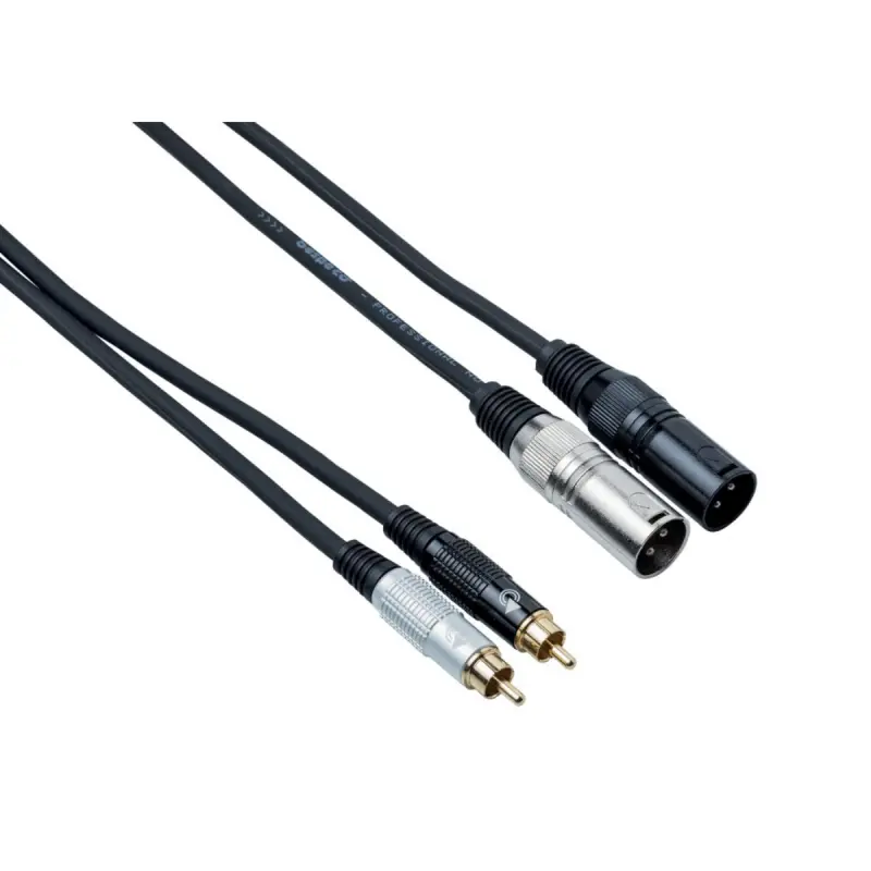 Bespeco EAY2X2R500 - 2RCA-M to 2XLR-M 5m