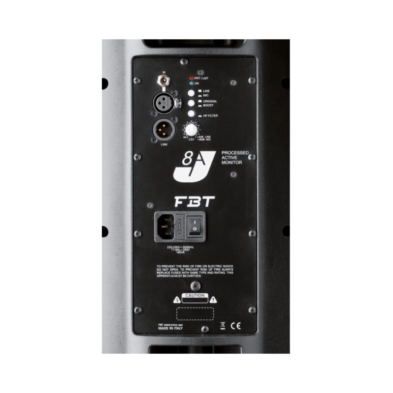 FBT J 8A 200W +50W RMS Active Speaker - Black - Image 3