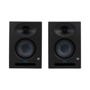A pair of PreSonus Eris Studio 5 monitor, 5-inch speaker, 80W power, featuring an EBM waveguide for enhanced sound clarity.