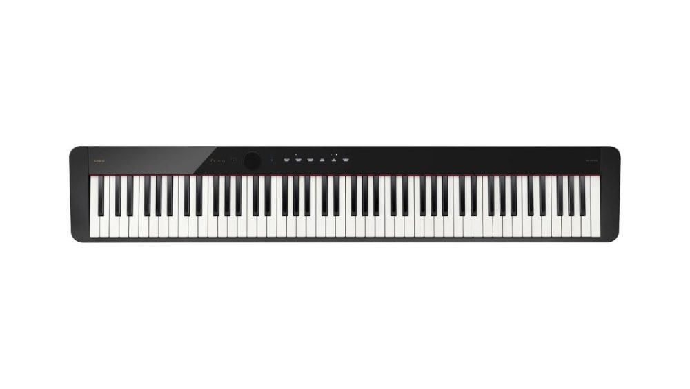 Casio Privia PX-S1100-BK digital piano with 88 keys, featuring a sleek design and modern technology for versatile music performance.