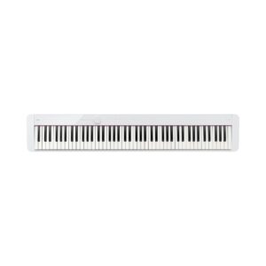 Casio Privia PX-S1100-WH digital piano with 88 keys, featuring a sleek design and modern technology for versatile music performance.