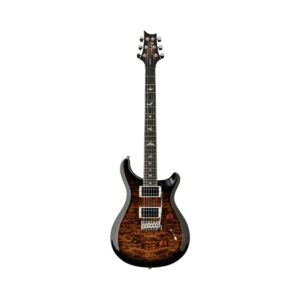PRS SE Custom 24 Quilt Electric Guitar (Black Gold Burst Finish) - PRS SE Gig Bag Included