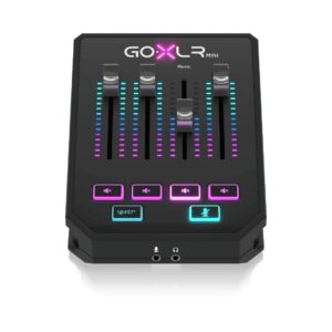 TC Helicon Go XLR Mini USB Streaming Mixer with USB/Audio Interface -Black