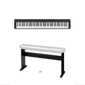 Casio CDP-S160 Compact Digital Piano Black + Casio CS-46 Stand