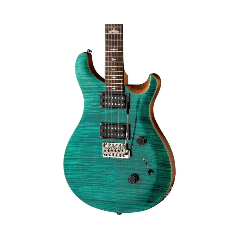 PRS SE Custom 24 Electric Guitar - (Turquoise Finish), PRS SE Gig Bag Included - Image 2