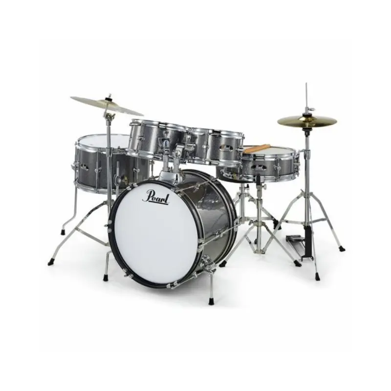 Pearl Roadshow Junior 5-Pcs Drum Set with Hardware & Cymbals - (Grindstone Sparkle) - Image 2