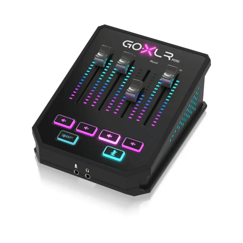 TC Helicon Go XLR Mini USB Streaming Mixer with USB/Audio Interface -Black - Image 3