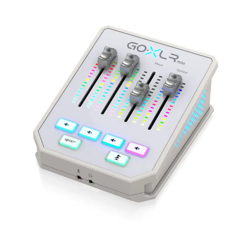 TC Helicon Go XLR Mini USB Streaming Mixer with USB/Audio Interface- White - Image 3