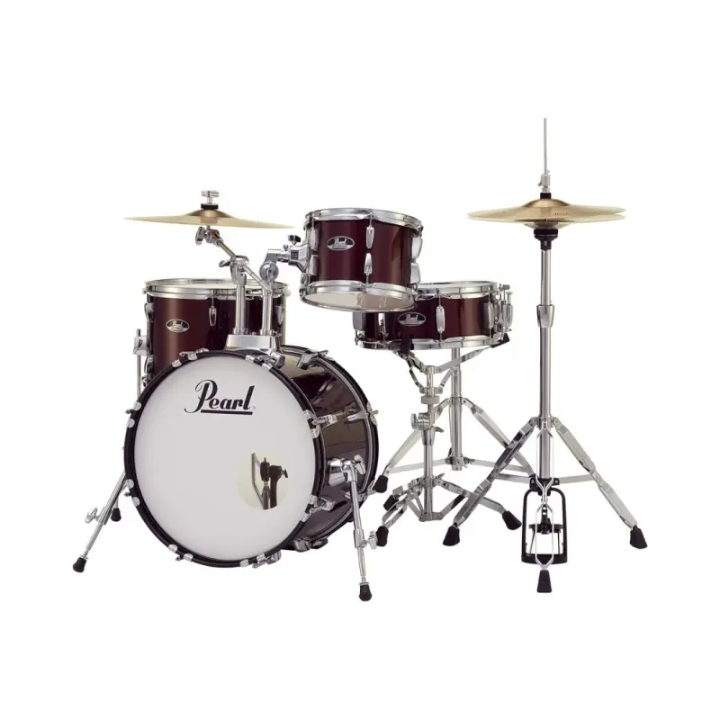 Pearl Roadshow Drum Set 4-Piece with Cymbals and Stands - (Red Wine) - Image 3