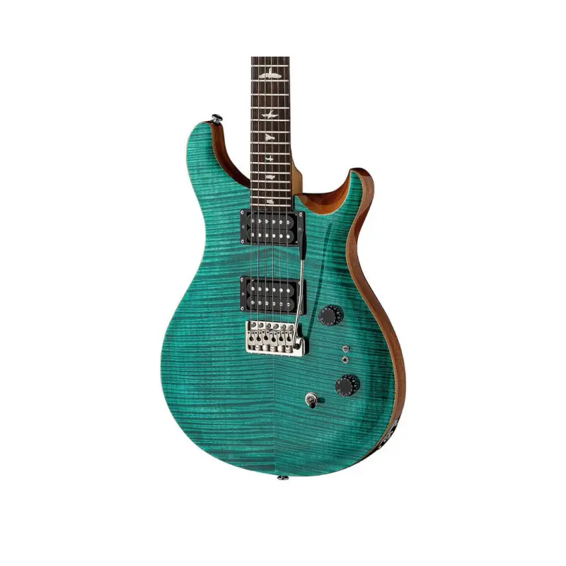 PRS SE Custom 24-08 Distinct Tones Electric Guitar - (Turquoise Finish), PRS SE Gig Bag Included - Image 3