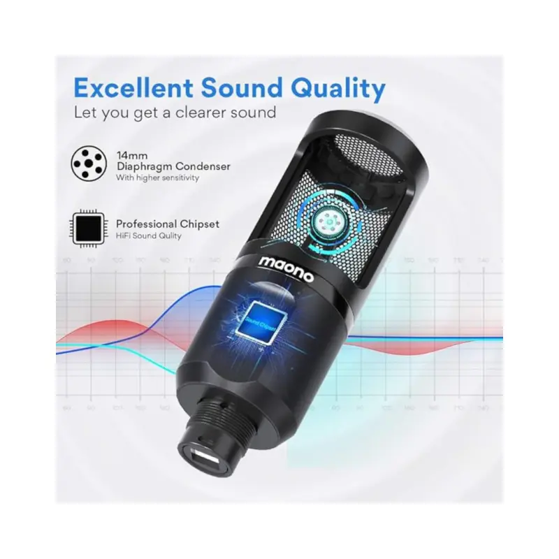MaonoCaster AU-PM461TR USB Condenser Unidirectional Mic - Image 4