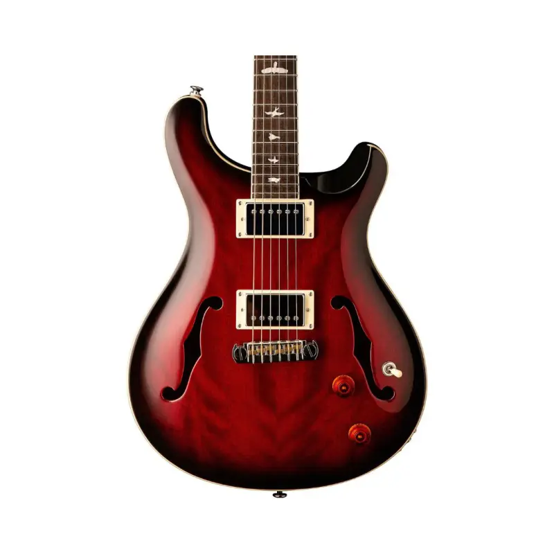 PRS SE Hollowbody Standard (Fire Red Burst Finish), Hard Case Included - Image 4