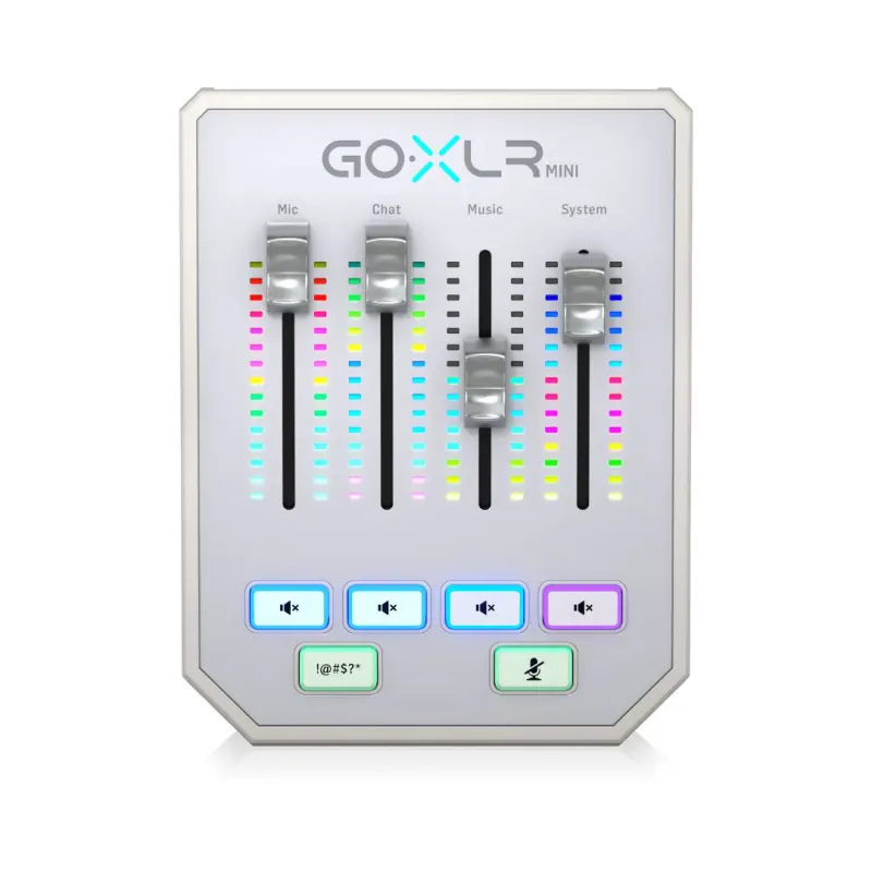 TC Helicon Go XLR Mini USB Streaming Mixer with USB/Audio Interface- White - Image 4