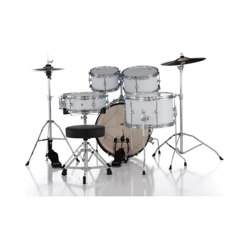 Pearl Roadshow Junior 5-Pcs Drum Set with Hardware & Cymbals - (Pure White) - Image 4