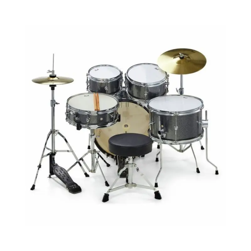 Pearl Roadshow Junior 5-Pcs Drum Set with Hardware & Cymbals - (Grindstone Sparkle) - Image 4