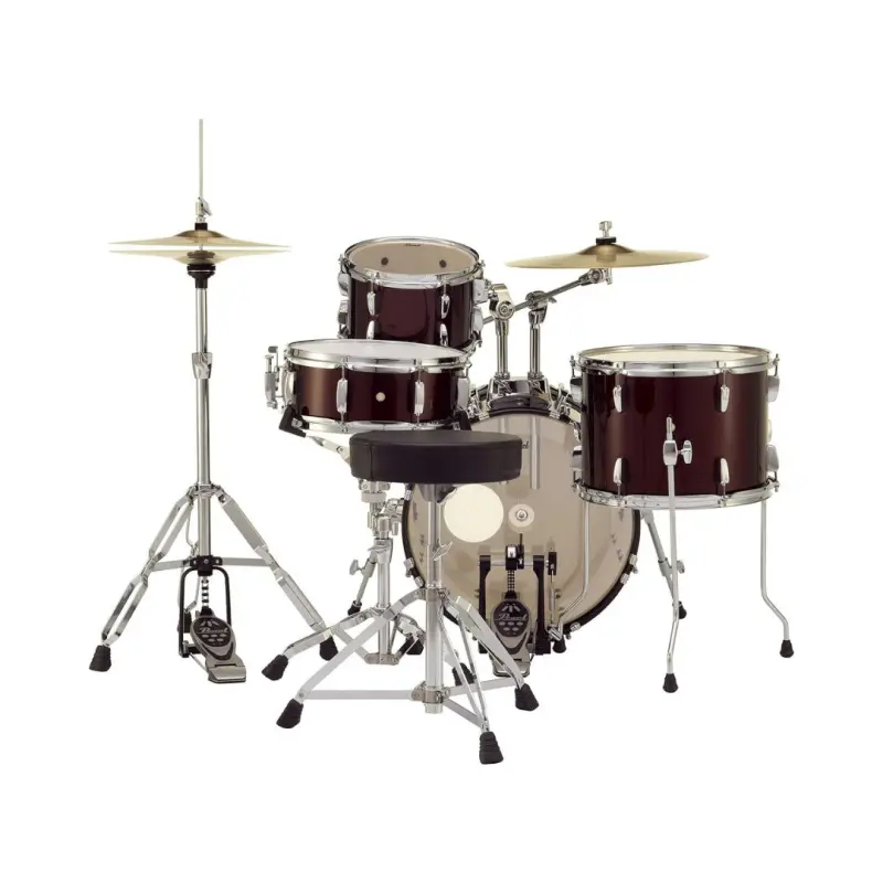 Pearl Roadshow Drum Set 4-Piece with Cymbals and Stands - (Red Wine) - Image 4