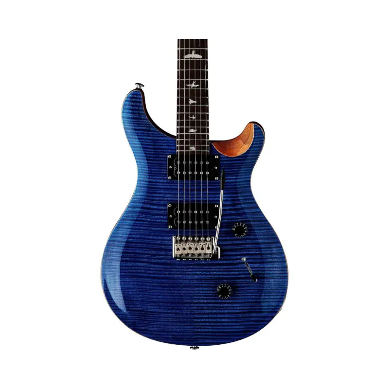 PRS SE Custom 24 Electric Guitar - (Faded Blue Finish), PRS SE Gig Bag Included - Image 4