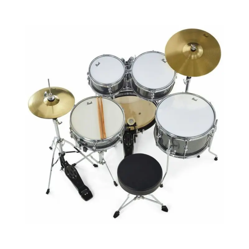 Pearl Roadshow Junior 5-Pcs Drum Set with Hardware & Cymbals - (Grindstone Sparkle) - Image 5