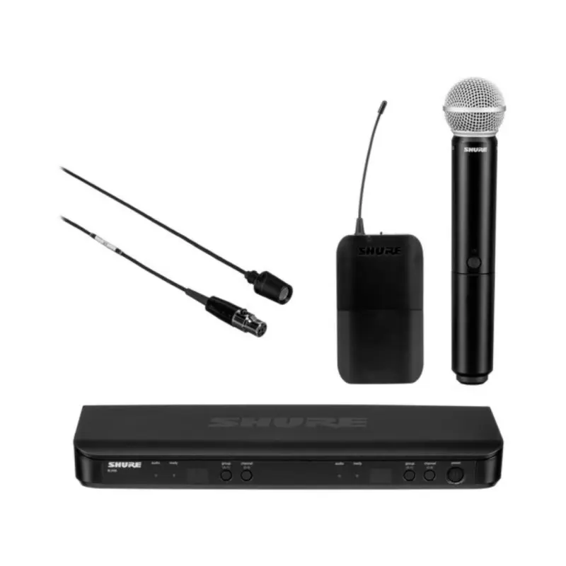 Shure BLX1288 Wireless Combo System with SM58 Handheld and WL185 Lavalier - Image 9