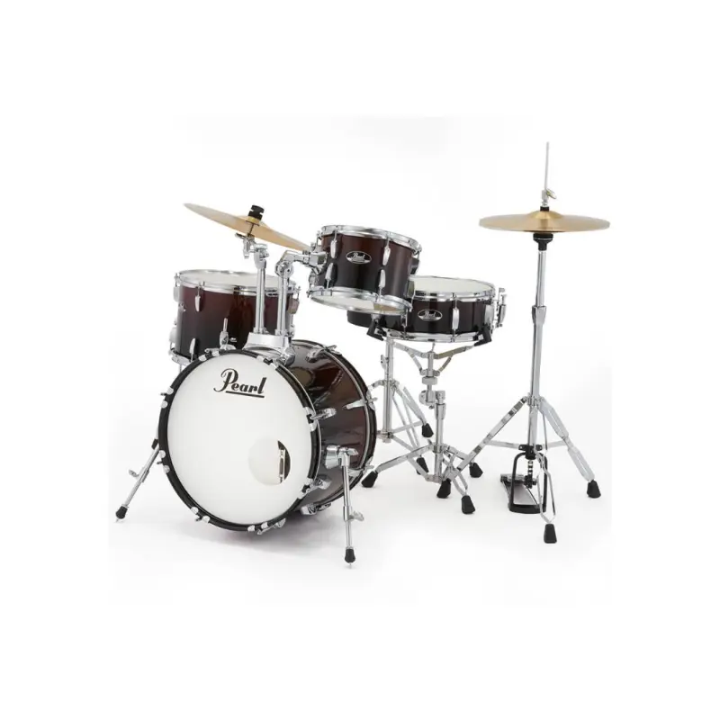 Pearl Roadshow Drum Set 4-Piece with Cymbals and Stands - (Garnet Fade) - Image 3