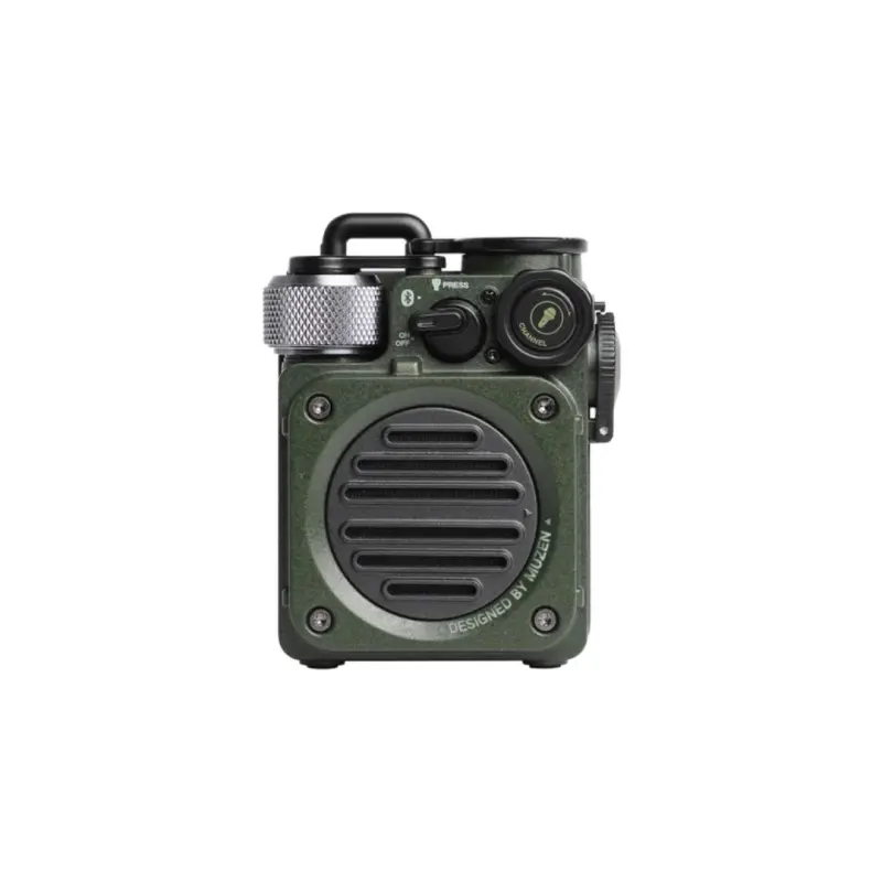 Muzen Wild Mini Rugged Portable Bluetooth Speaker – (Green)