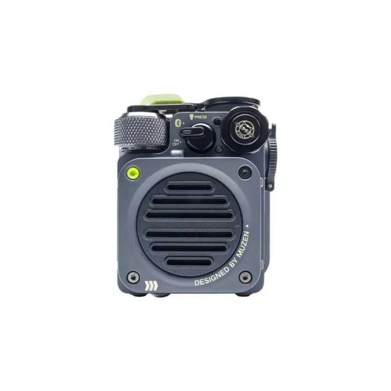 Muzen Wild Mini Rugged Portable Bluetooth Speaker – (Grey)